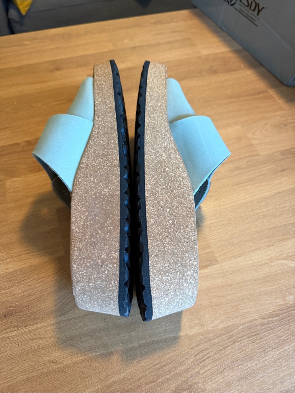 Birkenstock Women’s Casual Double-Band Slide Sandals in Light Blu - Picture 2 of 4